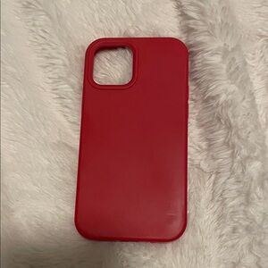 iPhone 12 red silicone phone case